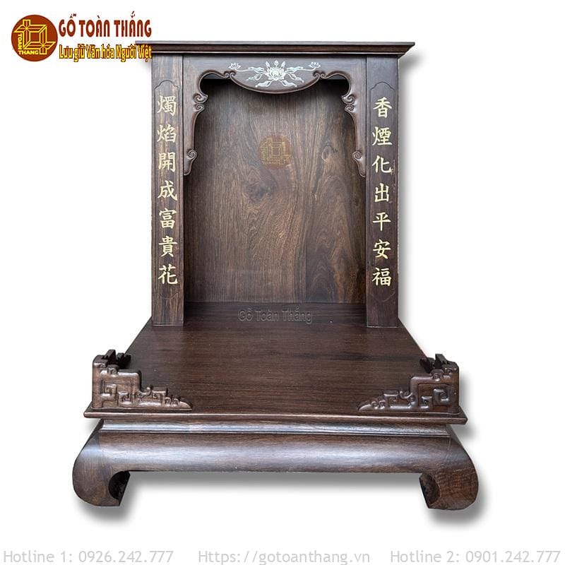 Bàn thờ Thần Tài gỗ Chiu Liu HT34BT