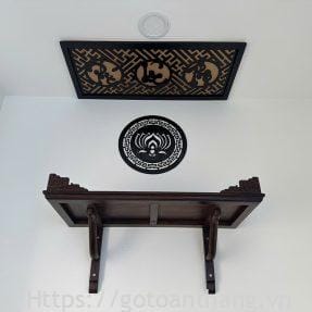 Trang thờ treo tường gỗ Chiu Liu TT-12