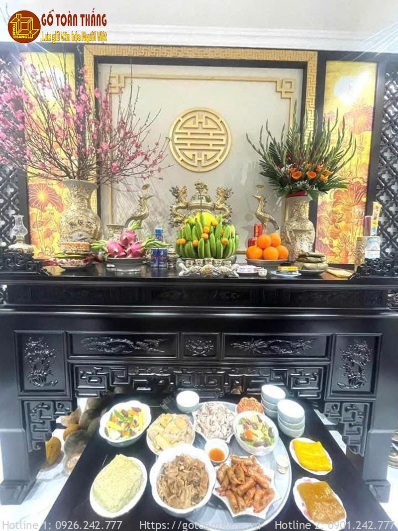 Mâm cúng giao thừa 2026 Tết Bính Ngọ trọn vẹn, ý nghĩa 12 Mâm cúng giao thừa trong nhà