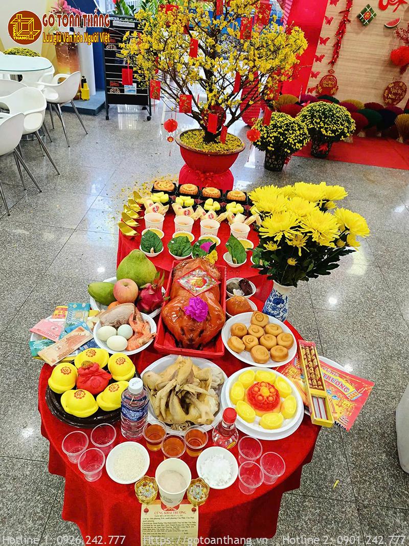 Mâm cúng khai trương đầy đủ, ai cũng tự làm được 11 Mâm cúng khai trương đầy đủ phổ biến