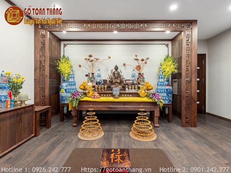Gỗ Óc Chó trước khi làm bàn thờ phải được sấy thật kỹ